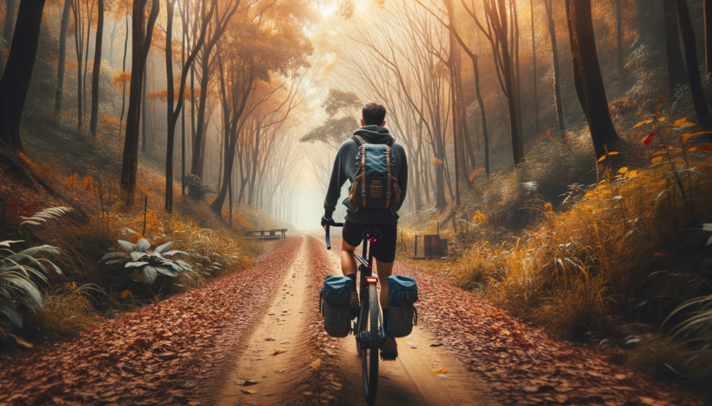 ciclista viaggio bici