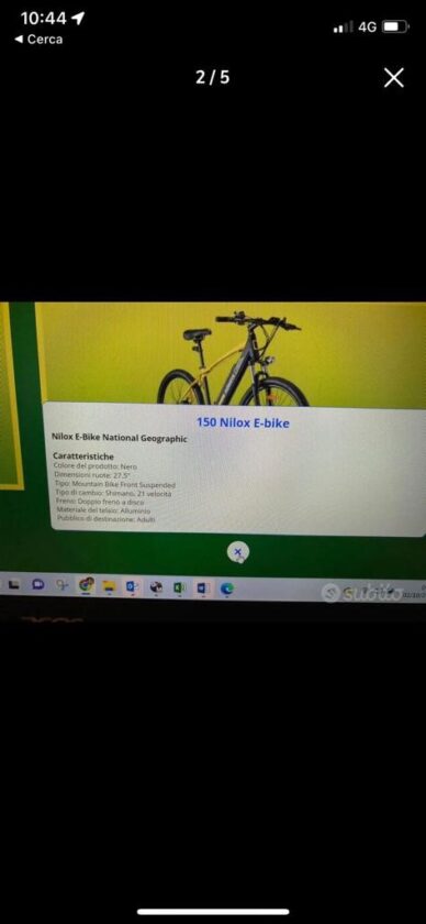 vendita bici nuova Nilox X6 National Geographic citybike