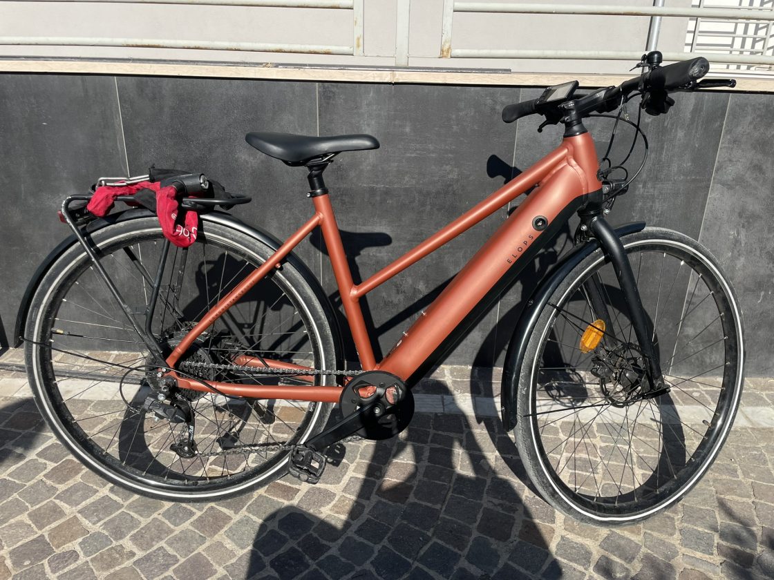 Elops LD500e Rosso Rame: Bici elettrica (Garanzia Decathlon)