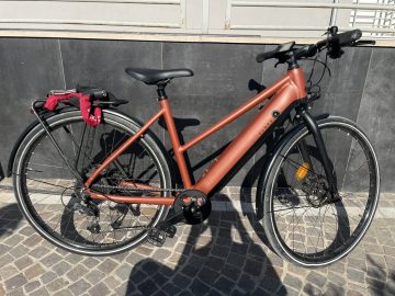 Elops LD500e Rosso Rame: Bici elettrica (Garanzia Decathlon)